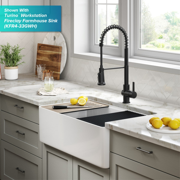 Kraus KFF-1691 2-in-1 Commercial Pull-Down Single Handle Water Filter Kitchen Faucet
