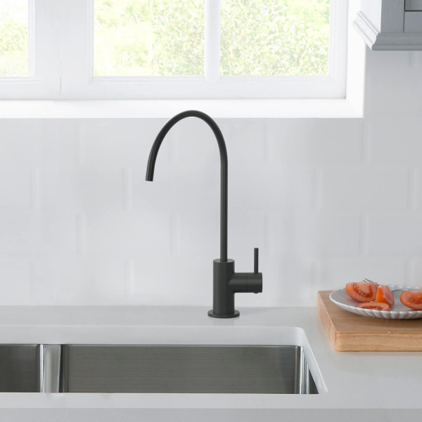 KIBI KFF501MB Circular Water Filtration Faucet In Matte Black
