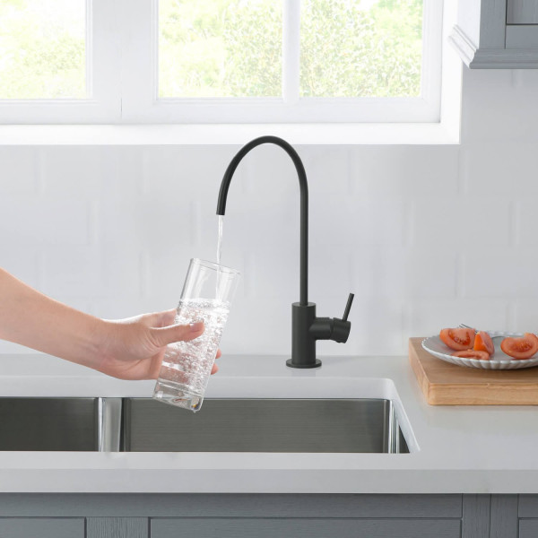 KIBI KFF501MB Circular Water Filtration Faucet In Matte Black
