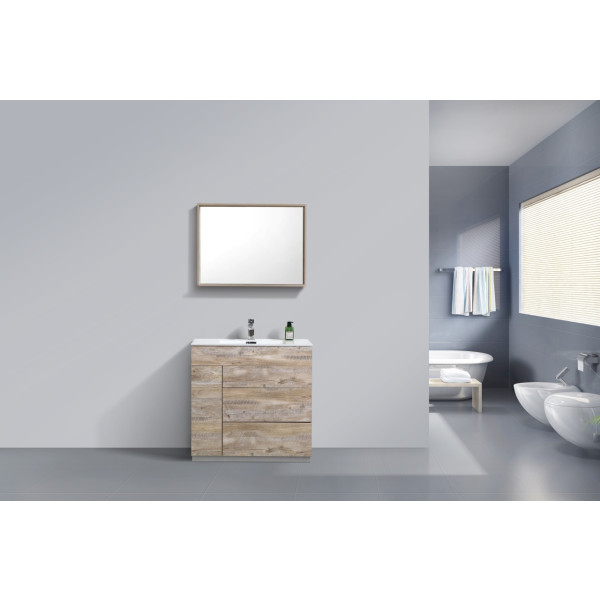 KubeBath KFM36 Milano 36" High Modern Bathroom Vanity