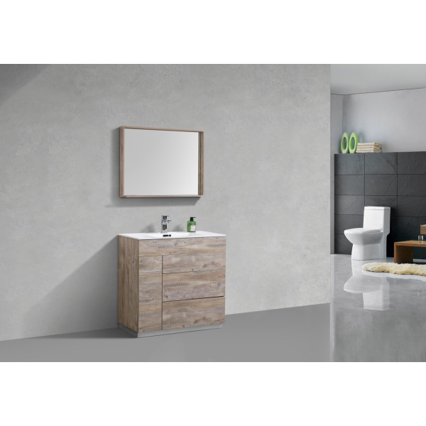 KubeBath KFM36 Milano 36" High Modern Bathroom Vanity