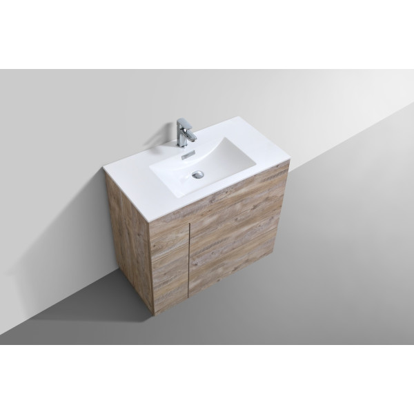 KubeBath KFM36 Milano 36" High Modern Bathroom Vanity