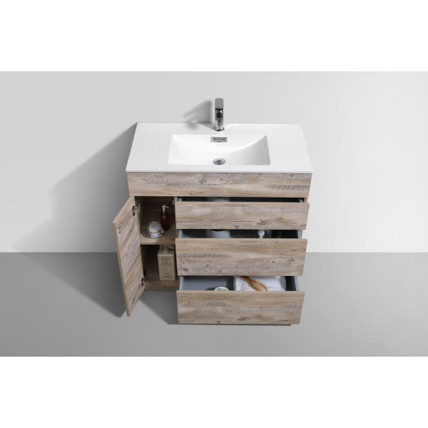 KubeBath KFM36 Milano 36" High Modern Bathroom Vanity