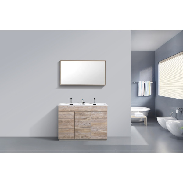 KubeBath KFM48D Milano 48" Double Sink Bathroom Vanity