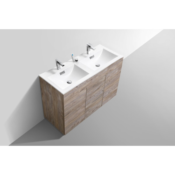 KubeBath KFM48D Milano 48" Double Sink Bathroom Vanity