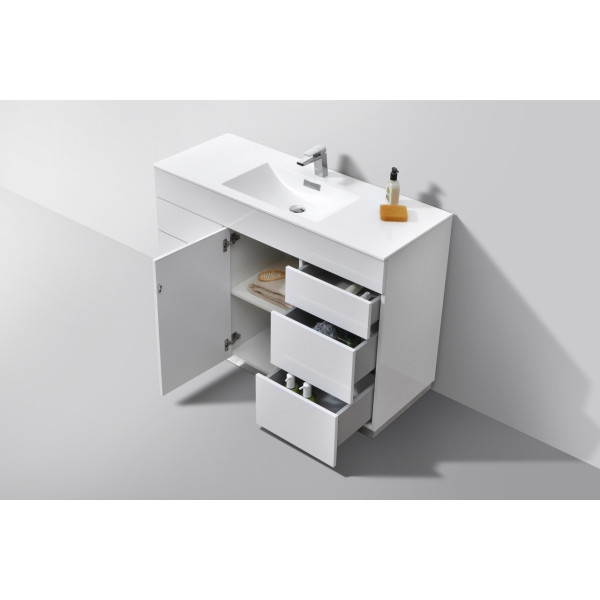 KubeBath KFM48S Milano 48" Single Sink Bathroom Vanity
