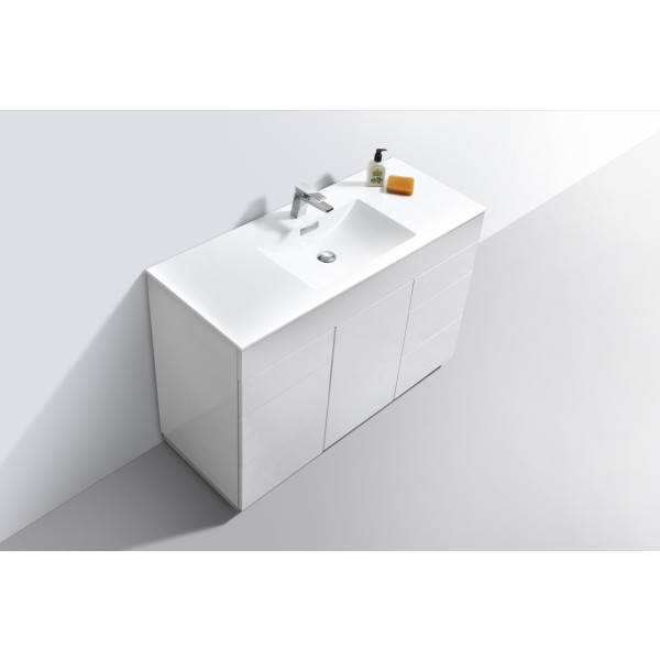 KubeBath KFM48S Milano 48" Single Sink Bathroom Vanity