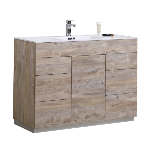 KubeBath KFM48S Milano 48" Single Sink Bathroom Vanity