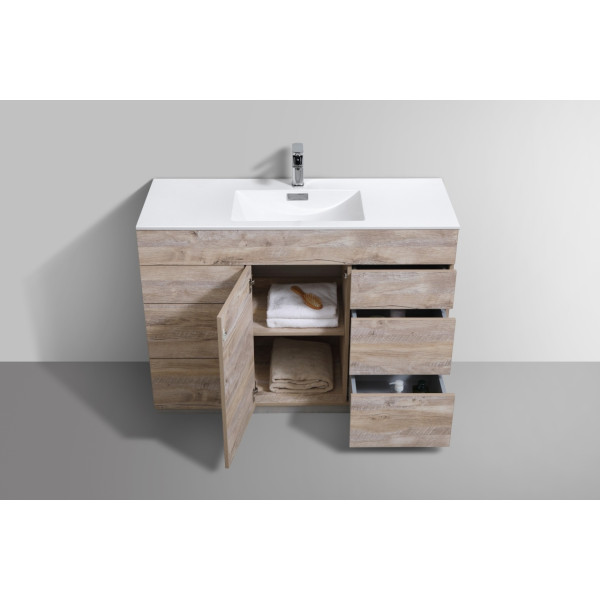 KubeBath KFM48S Milano 48" Single Sink Bathroom Vanity