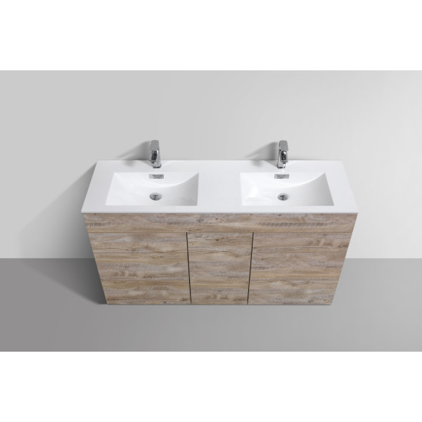 KubeBath KFM60D Milano 60" Double Sink Bathroom Vanity