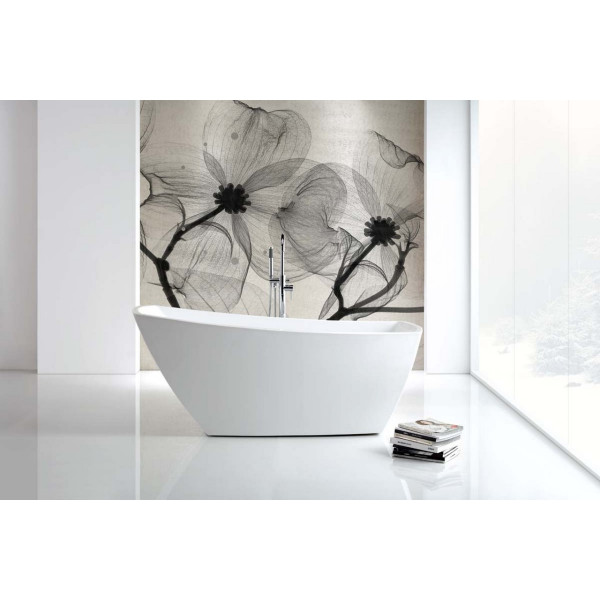 KubeBath KFST7867 Solato 67 Inch Acrylic Free Standing Bathtub In White