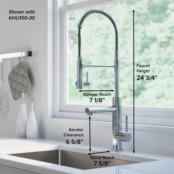 Kraus KPF-1603 Artec Pro™ Commercial Style Pre-Rinse Kitchen Faucet
