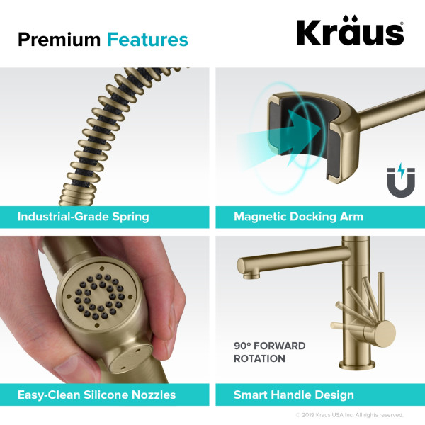 Kraus KPF-1603 Artec Pro™ Commercial Style Pre-Rinse Kitchen Faucet