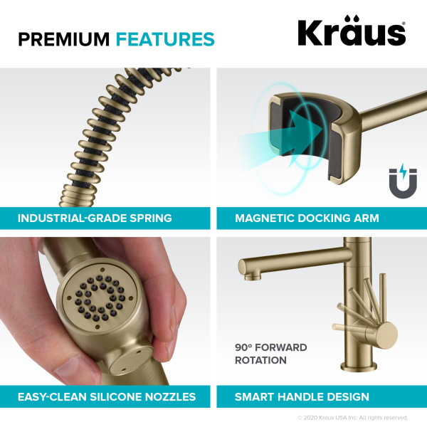 Kraus KPF-1603 Artec Pro™ Commercial Style Pre-Rinse Kitchen Faucet