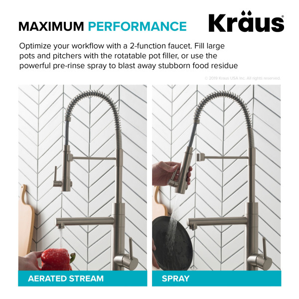 Kraus KPF-1603 Artec Pro™ Commercial Style Pre-Rinse Kitchen Faucet