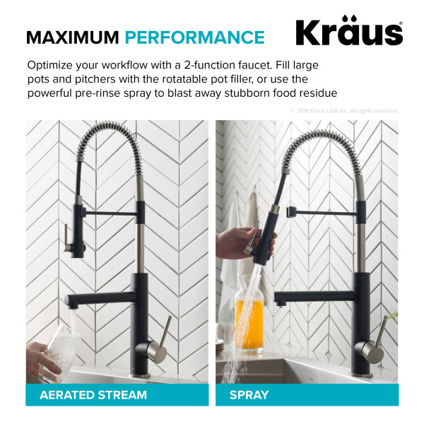 Kraus KPF-1603 Artec Pro™ Commercial Style Pre-Rinse Kitchen Faucet