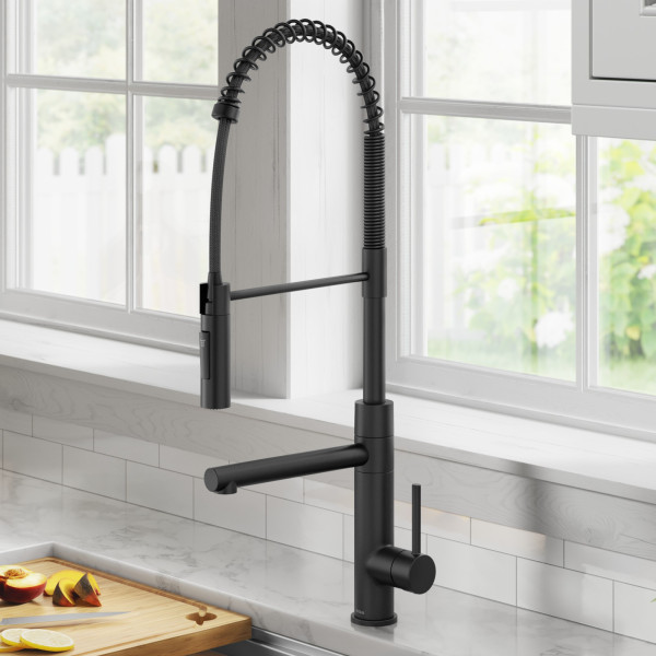 KRAUS KPF-1604SFS Commercial Pull-Down Single Handle Kitchen Faucet w Pot Filler