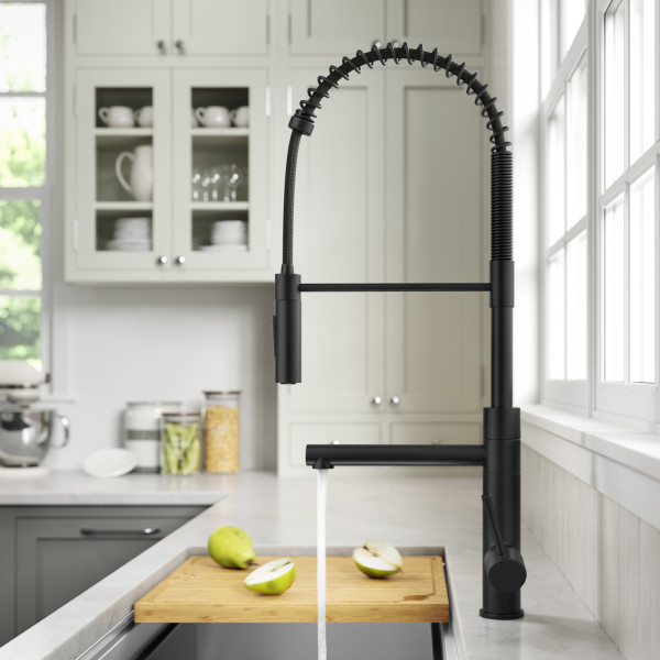 KRAUS KPF-1604SFS Commercial Pull-Down Single Handle Kitchen Faucet w Pot Filler