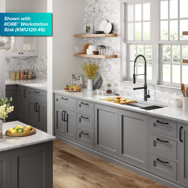 KRAUS KPF-1604SFS Commercial Pull-Down Single Handle Kitchen Faucet w Pot Filler