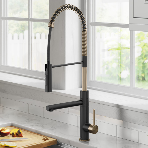 KRAUS KPF-1604SFS Commercial Pull-Down Single Handle Kitchen Faucet w Pot Filler
