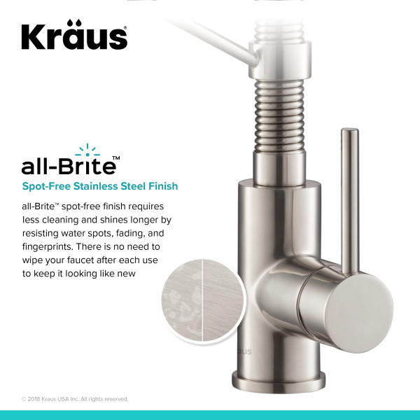 Kraus KPF-1610S Bolden™ Commercial Kitchen Faucet with Pull-Down Spray