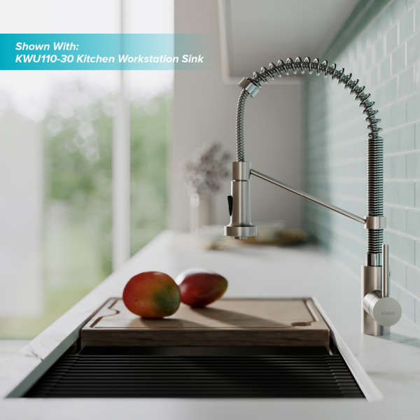 Kraus KPF-1610S Bolden™ Commercial Kitchen Faucet with Pull-Down Spray