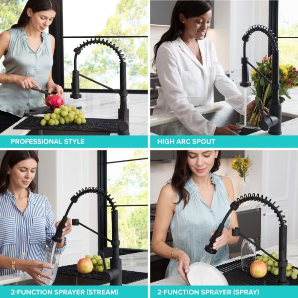 Kraus KPF-1610S Bolden™ Commercial Kitchen Faucet with Pull-Down Spray