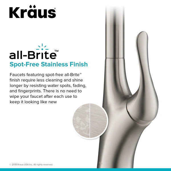 Kraus KPF-1674SFS Merlin™ Pull-Down Kitchen Faucet In Spot Free S. Steel