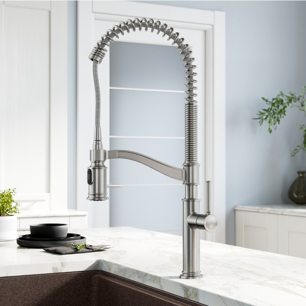 Kraus KPF-1683SFS Sellette Pull-Down Kitchen Faucet Spot Free Stainless Steel