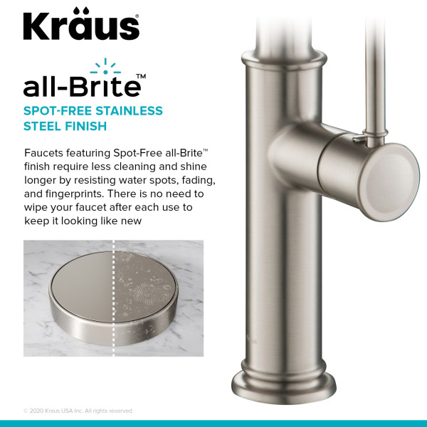 Kraus KPF-1683SFS Sellette Pull-Down Kitchen Faucet Spot Free Stainless Steel