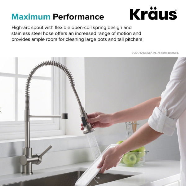 Kraus KPF-1690 Britt™ Commercial Style Pull Down Kitchen Faucet