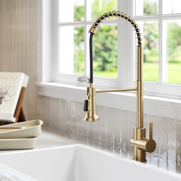 Kraus KPF-1691 Britt™ Commercial Style Pull-Down Single Handle Kitchen Faucet