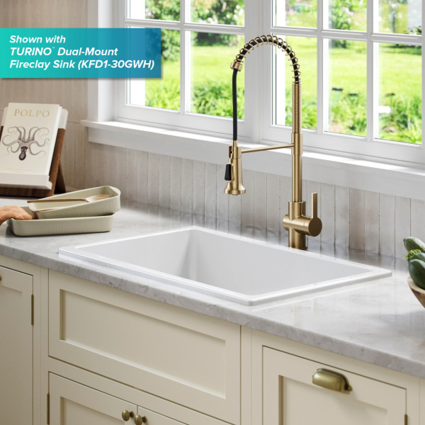 Kraus KPF-1691 Britt™ Commercial Style Pull-Down Single Handle Kitchen Faucet