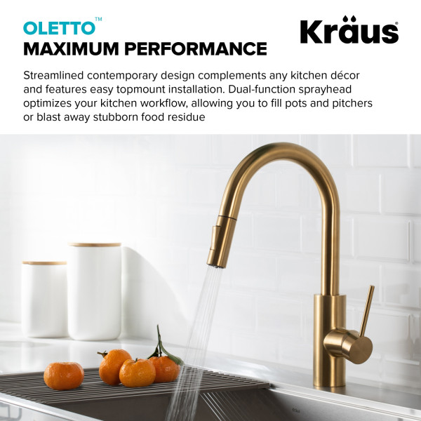 Kraus KPF-2620-FF-100 Pull-Down Kitchen Faucet and Water Filter Faucet Combo