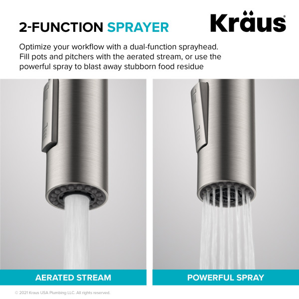 Kraus KPF-2620 Oletto™ Single Handle Pull Down Kitchen Faucet