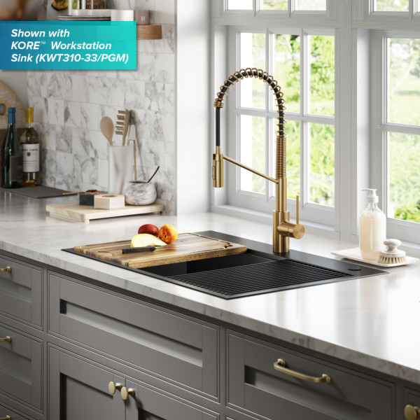 Kraus KPF-2631 Oletto™ Single Handle Pull Down Commercial Kitchen Faucet
