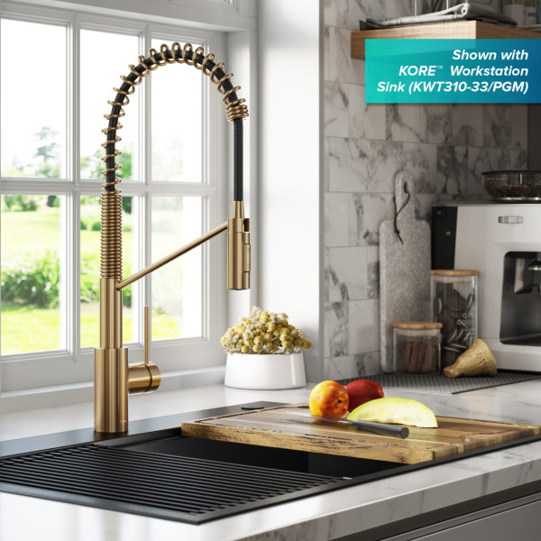 Kraus KPF-2631 Oletto™ Single Handle Pull Down Commercial Kitchen Faucet
