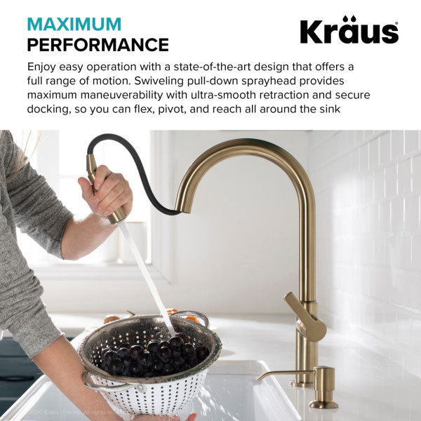 Kraus KPF-2820 Oletto™ Single Handle Pull-Down Kitchen Faucet