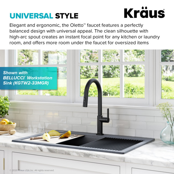 Kraus KPF-2820 Oletto™ Single Handle Pull-Down Kitchen Faucet