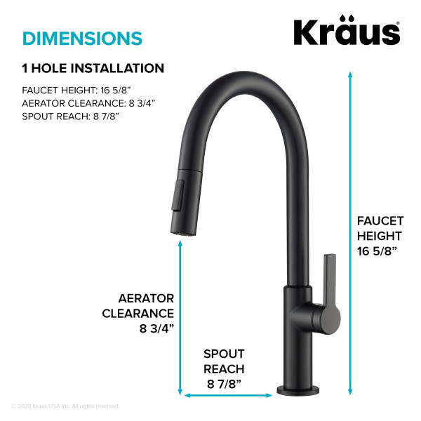 Kraus KPF-2820 Oletto™ Single Handle Pull-Down Kitchen Faucet