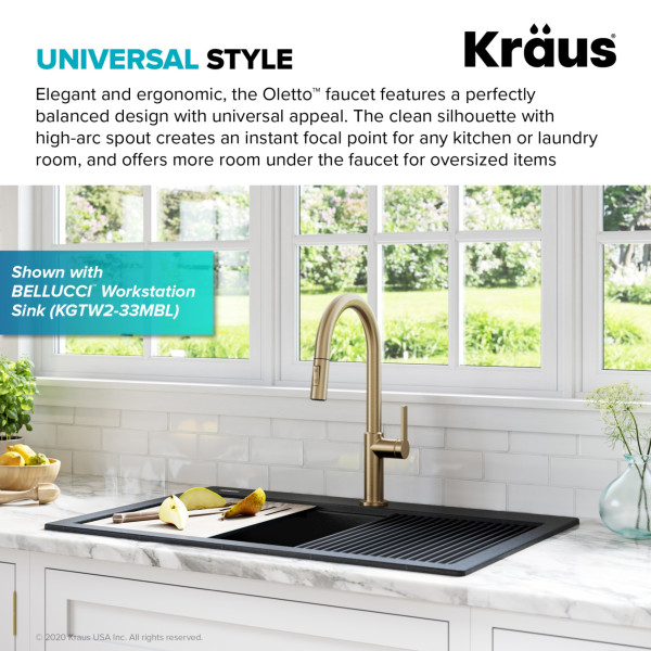 Kraus KPF-2820 Oletto™ Single Handle Pull-Down Kitchen Faucet