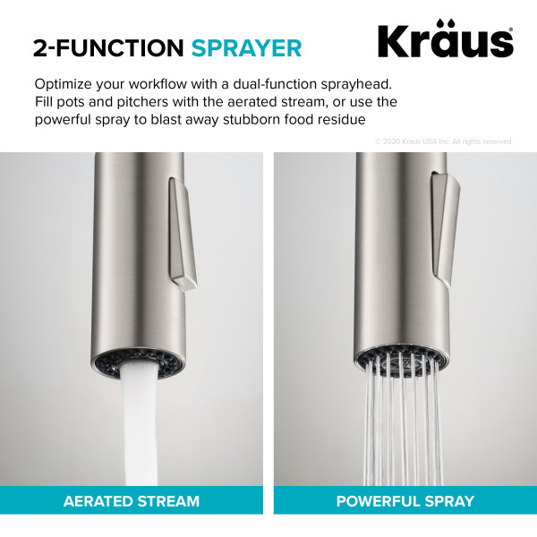 Kraus KPF-2820 Oletto™ Single Handle Pull-Down Kitchen Faucet