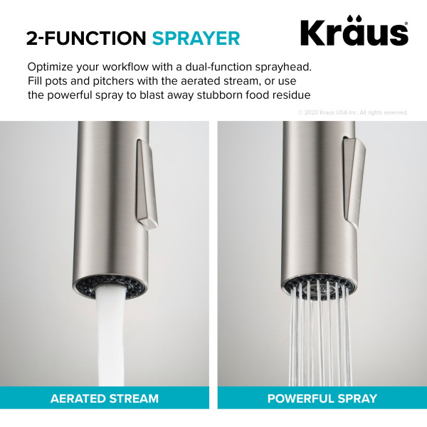Kraus KPF-2821Oletto™ High-Arc Single Handle Pull-Down Kitchen Faucet