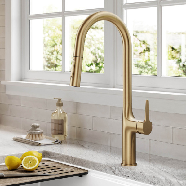 Kraus KPF-3101 Oletto™ Tall Modern Pull-Down Single Handle Kitchen Faucet