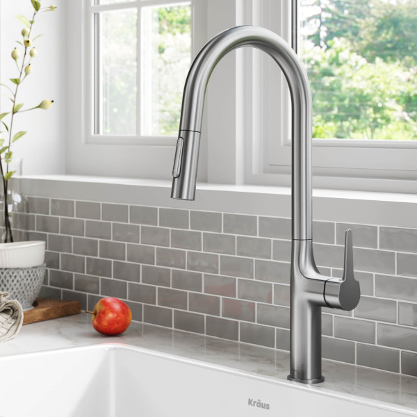 Kraus KPF-3101 Oletto™ Tall Modern Pull-Down Single Handle Kitchen Faucet