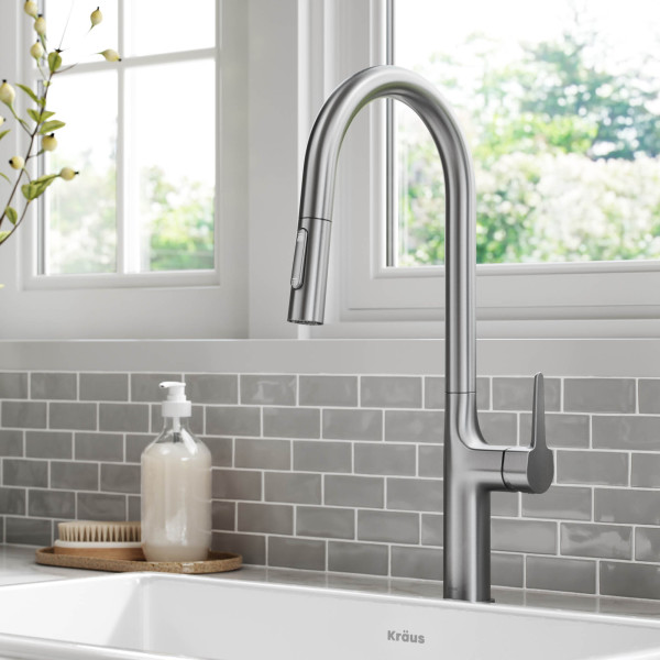 Kraus KPF-3101 Oletto™ Tall Modern Pull-Down Single Handle Kitchen Faucet