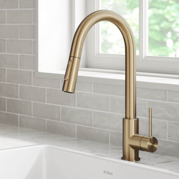 Kraus KPF-3104 Oletto™ Contemporary Pull-Down Single Handle Kitchen Faucet