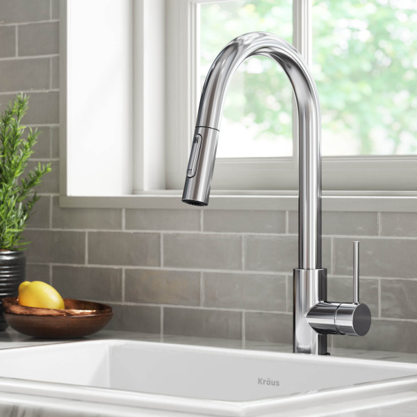 Kraus KPF-3104 Oletto™ Contemporary Pull-Down Single Handle Kitchen Faucet