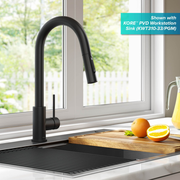 Kraus KPF-3104 Oletto™ Contemporary Pull-Down Single Handle Kitchen Faucet