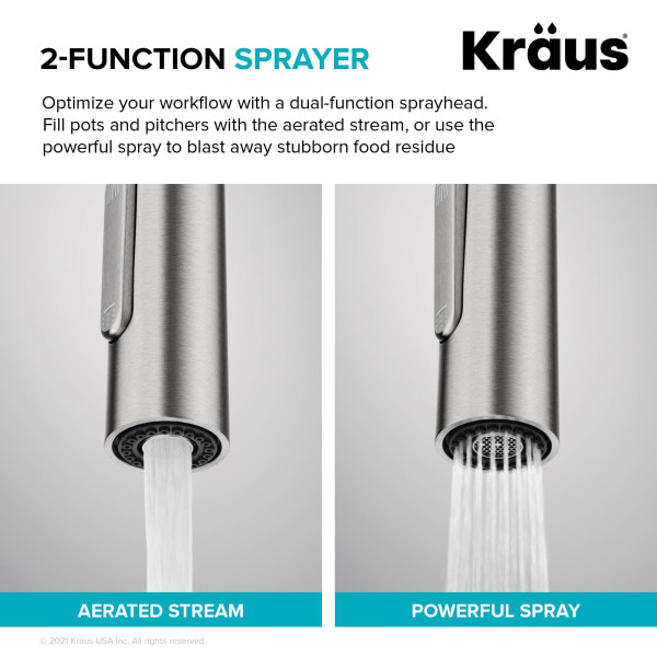 Kraus KPF-3104 Oletto™ Contemporary Pull-Down Single Handle Kitchen Faucet